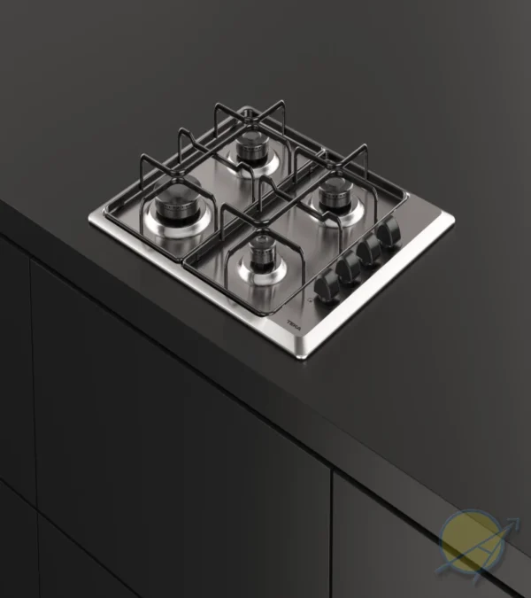 HLX 640 KB – Gas hob with 4 cooking zones and auto ignition