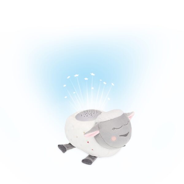 Badabulle Sheep Plush Musical Projection Night Light  – 21 x 16 x 14 Cm