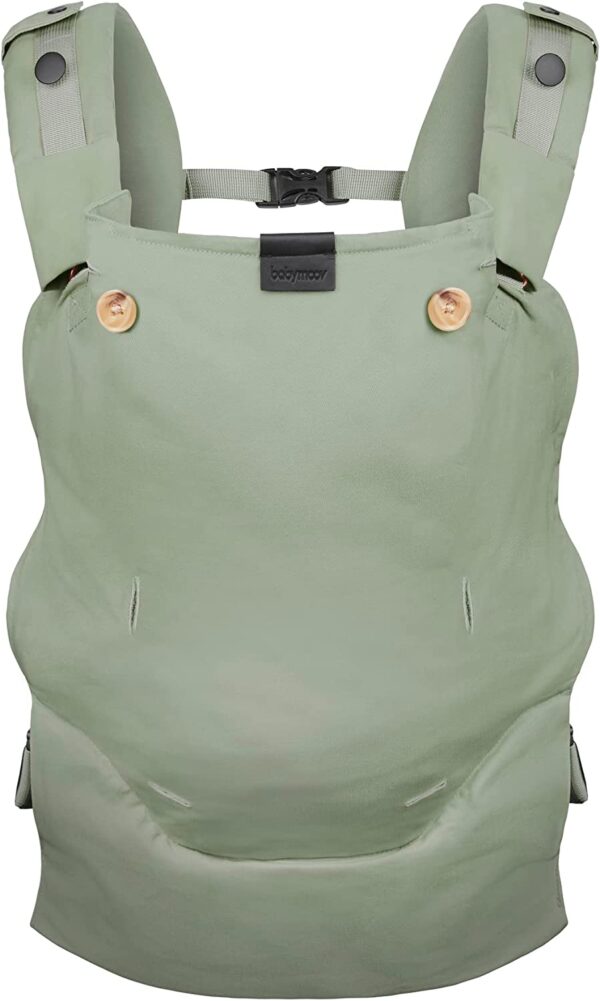Babymoov – Moov & Boost Ergonomic Baby Carrier and Travel Booster Seat – Sage Green