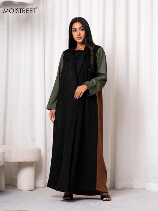 MOiSTREET Handmade Barbie Crepe Abaya Green