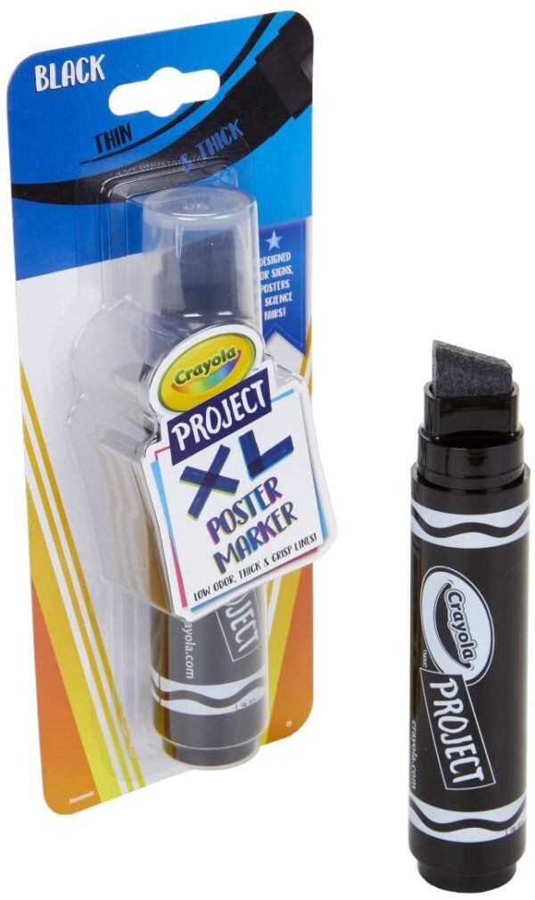 Crayola XL Poster Markers – Black