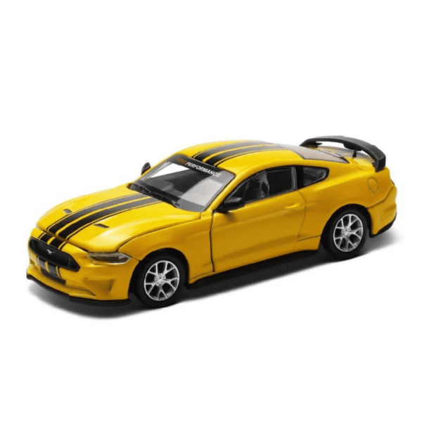 Ford Mustang GT DIY – Yellow | Die-Cast Replica, Ultimate Collector’s Item, Muscle Cars | Toy Car, Make Your Own Race Car – DIY Collection | Size – 1:42, For Kids 3+
