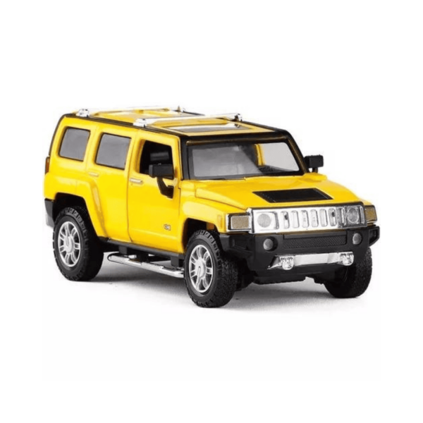 Hummer H3 – Yellow | Die-Cast Replica, Ultimate Collector’s Item, SUV Cars | Toy Vehicles, Metal Toy Car Model – Pull Back Collection | Size – 1:32, For Kids 3+