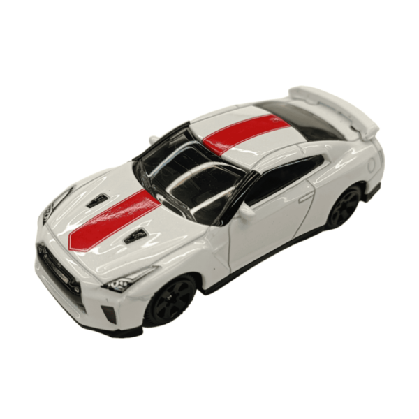 Nissan GTR – White | Die-Cast Replica, Ultimate Collector’s Item, Race Cars | Toy Vehicles, Metal Toy Car Model – Pull Back Collection | Size – 1:64, For Kids 3+