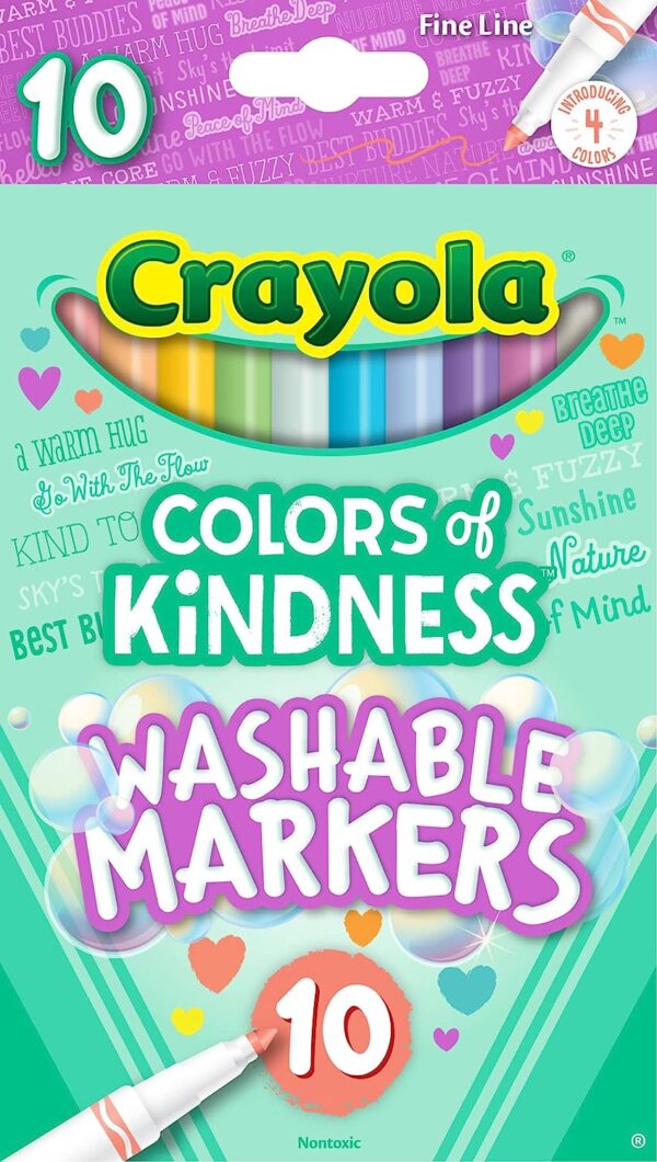 Crayola – Colors of Kindness Special Edition Fine Tip Markers, School Supplies, 10 Count, Assorted Colors, Beginner Child and Up
