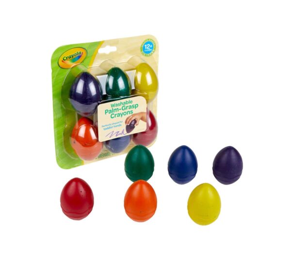 Crayola Palm Grasp Toddler Crayons, 6 Count