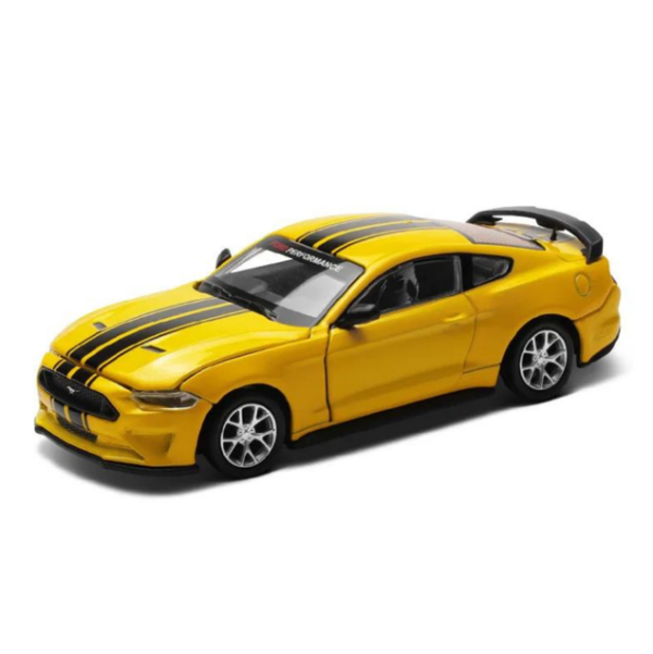 MSZ – Ford Mustang GT DIY – Yellow | Die-Cast Replica, Ultimate Collector’s Item, Muscle Cars | Toy Car, Make Your Own Race Car – DIY Collection | Size – 1:42, For Kids 3+