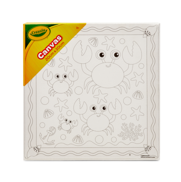 Crayola Canvas 20x20cm – Underwater |The canvas features underwater-themed designs that can spark creativity and serve as a source of inspiration for young artists | Ages 3+