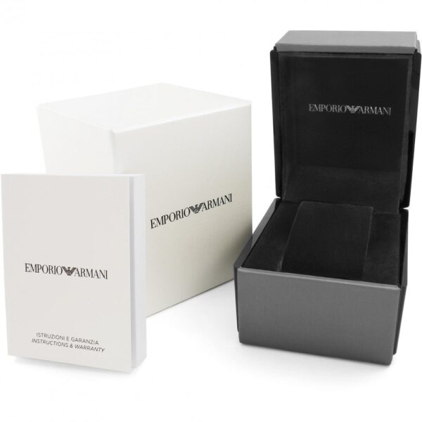 Emporio Armani AR11338 watch with presentation box and documentation booklet