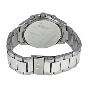 Case back of Armani Exchange Hampton AX2163 with engraved AX logo and branding