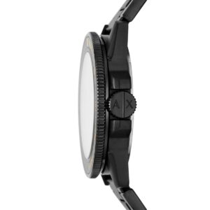 Armani Exchange Leonardo AX1855 side view showing watch case profile and crown