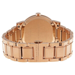 Burberry The City BU9005 rose gold stainless steel case back view