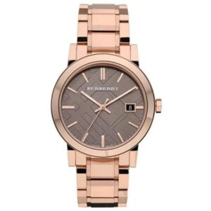 Burberry The City BU9005 sunray brown dial with check pattern and date window