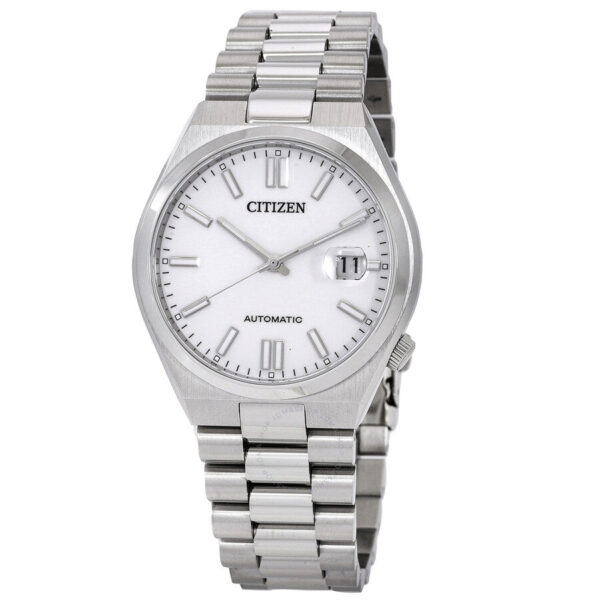 Citizen Tsuyosa automatic 40mm watch with white dial and stainless steel bracelet