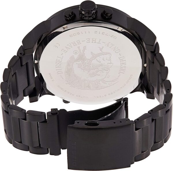 Diesel Mr Daddy watch caseback with engraved branding and dial details visible