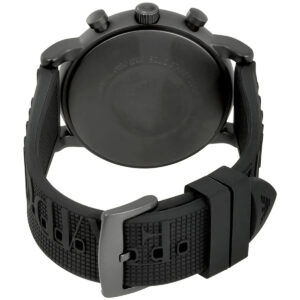 Emporio Armani AR11024 watch caseback detailed view with engraved text and lugs