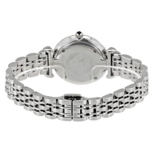 Emporio Armani AR1682 watch caseback and silver bracelet detail