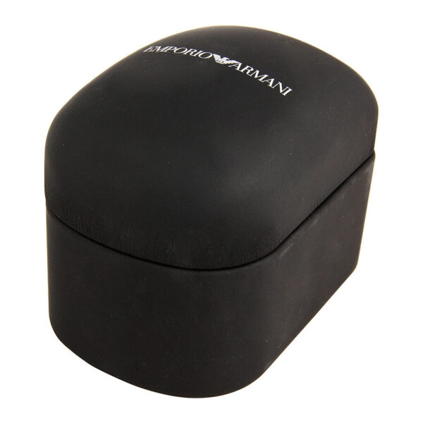 Emporio Armani watch box with brand branding