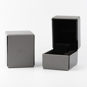 Emporio Armani AR7429 watch packaging with gray box and branded case