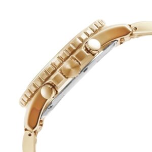 Side profile of Fossil FB-01 watch showing case thickness and bracelet