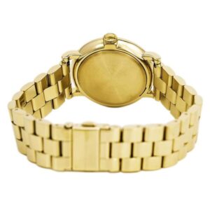Gold plated case back of Marc by Marc Jacobs Baker watch MBM3281