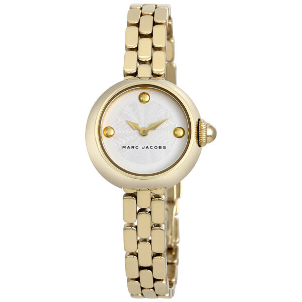 Marc Jacobs Courtney gold watch with silver dial and gold-tone bracelet