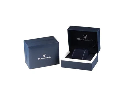 Maserati watch presentation box with trident logo