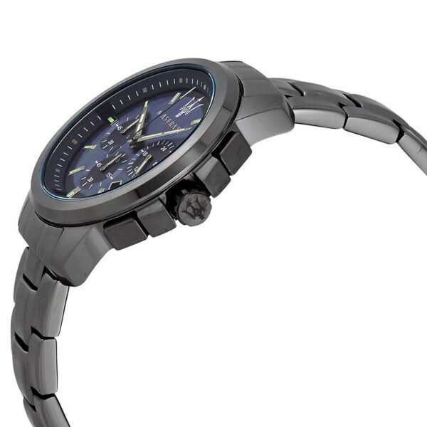 Maserati Successo watch side angle view showing case and bracelet profile