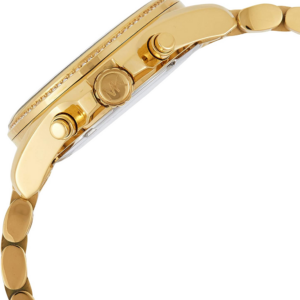 Michael Kors Bradshaw MK6538 side profile showing case thickness and gold bracelet structure