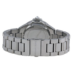 Michael Kors Camille watch caseback with stainless steel silver-tone band