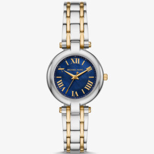 Michael Kors Charleston two-tone women's watch with blue dial and Roman numerals