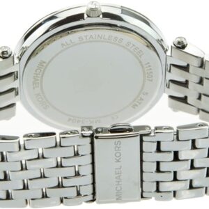Michael Kors Darci watch caseback showing stainless steel construction