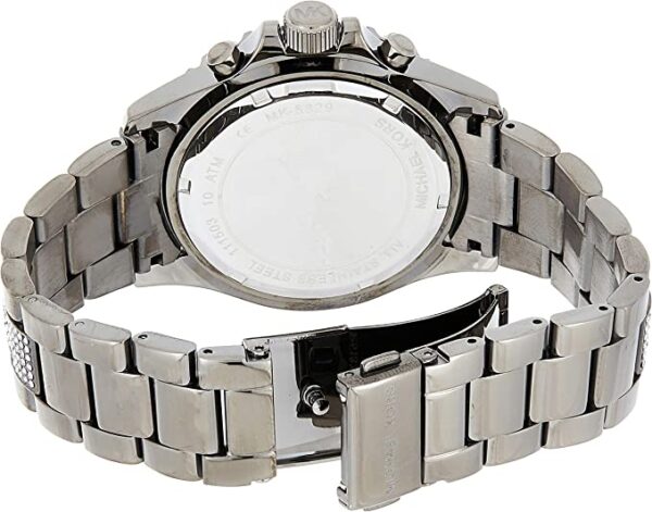 Michael Kors Everest women's watch caseback and stainless steel bracelet