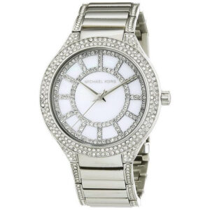Michael Kors Kerry MK3311 women's watch with mother-of-pearl dial and crystal-set silver-tone case