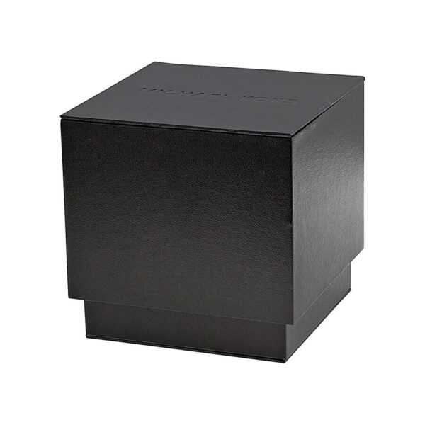 Black Michael Kors watch box for Lexington chronograph timepiece