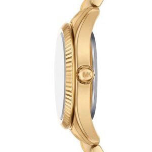 Side view of Michael Kors Lexington MK4813 showing textured bezel and case profile