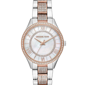 Michael Kors MK4366 watch with two-tone stainless steel bracelet and crystal-set bezel