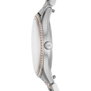 Michael Kors MK4366 watch side profile showing thin case and bracelet design