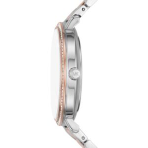 Michael Kors Pyper MK4667 side view showing two-tone bracelet and case profile