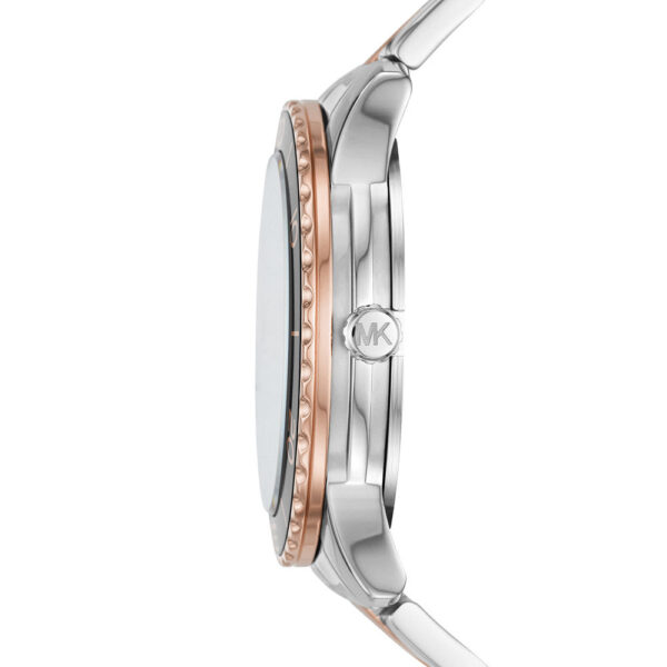 Michael Kors Runway MK6960 side profile showing case thickness and bracelet