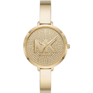 Michael Kors Charley women's watch with crystal pavé gold dial and gold-tone bracelet