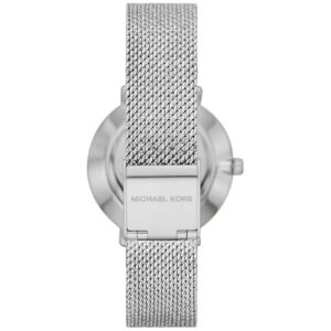 Michael Kors Mini Pyper watch caseback and strap showing mesh band detail