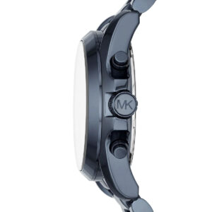 Michael Kors Bradshaw chronograph watch side profile showing case thickness and crown