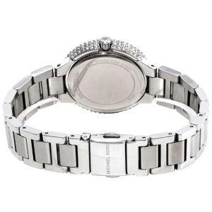 Michael Kors Mini Taryn watch caseback showing stainless steel construction