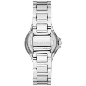 Michael Kors Camille MK7198 case back showing stainless steel construction and branding