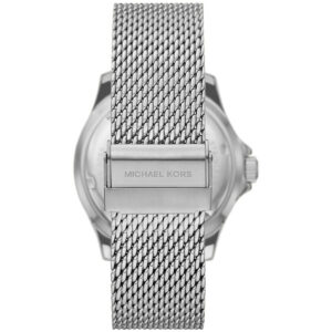 Michael Kors Everest watch caseback and mesh strap with branded clasp