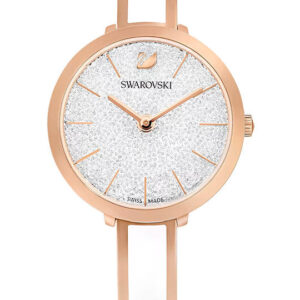 Swarovski Crystalline Delight rose gold women's watch with crystalline fill silver dial