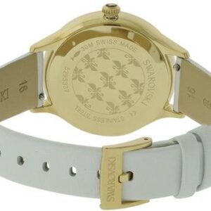 Caseback view of Swarovski Octea Nova with engraved Swarovski logo and Swiss-made markings