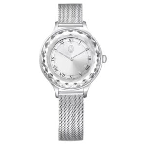 Swarovski Octea Nova silver steel women's watch with sapphire glass bezel and silver dial