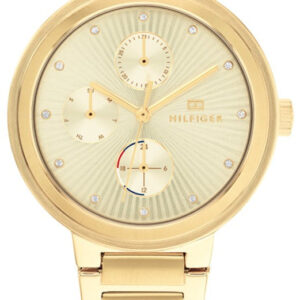 Tommy Hilfiger women's gold stainless steel analogue watch with multi-dial face